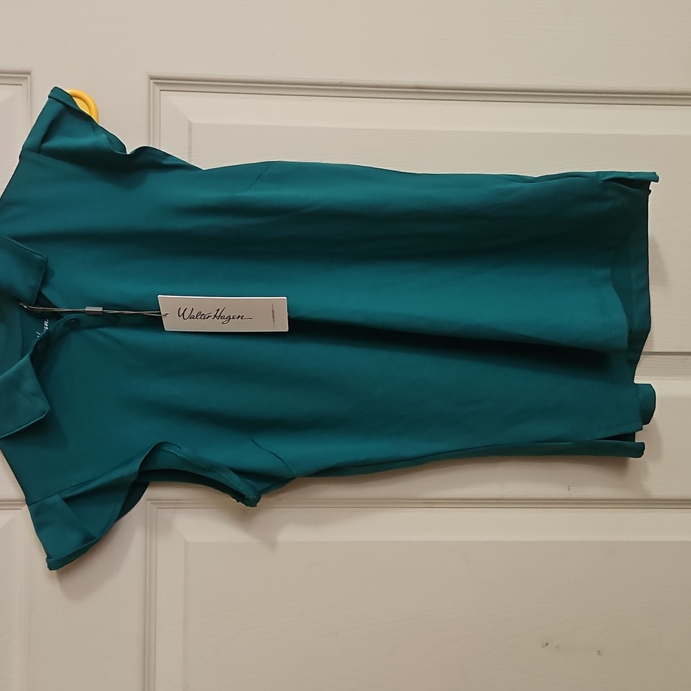 Walter Hagen Women’s Clubhouse Flutter Sleeve Polo: CLUBHOUSE GREEN: NWT: SZ XS